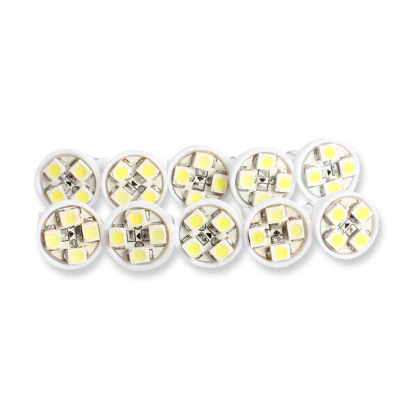 10PCS T10 4 SMD LED Wedge Car Light Bulbs Super White Turn Signal Bulb