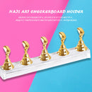 5pcs Nail Art Practice Display Stand Chess Board for Polish Gel Color Chart