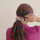Elastic Hairband Hair Bands Transparent Net Yarn Embroidery Flower Korea Chic