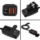 Accessories Phone Charger Car Charger Socket Dual USB Motorcycle Charger