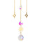 Suncatcher Crystal Star Moon Sun Chandelier Pendant Prism Hanging Lamp Ornament