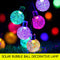 7m 30LED Crystal Ball Solar Light Waterproof Outdoor Garden Lamp (Colorful)