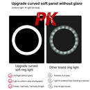Vlogging LED Ring Light 3 Color Temperature with 110cm Tripod Video Light Kits