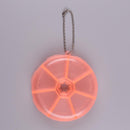 Portable 7 Day Weekly Round Drug Pill Box Medicine Splitters (Watermelon)