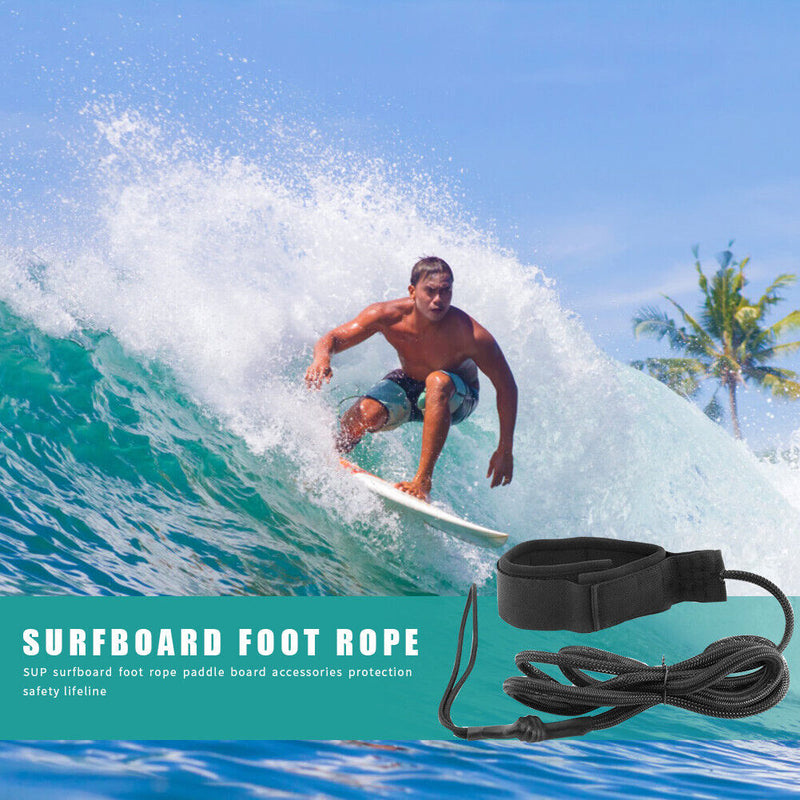 Surfboard Leash Foot Rope Stand Up Paddle Board Protection Leg Ankle Strap Newly
