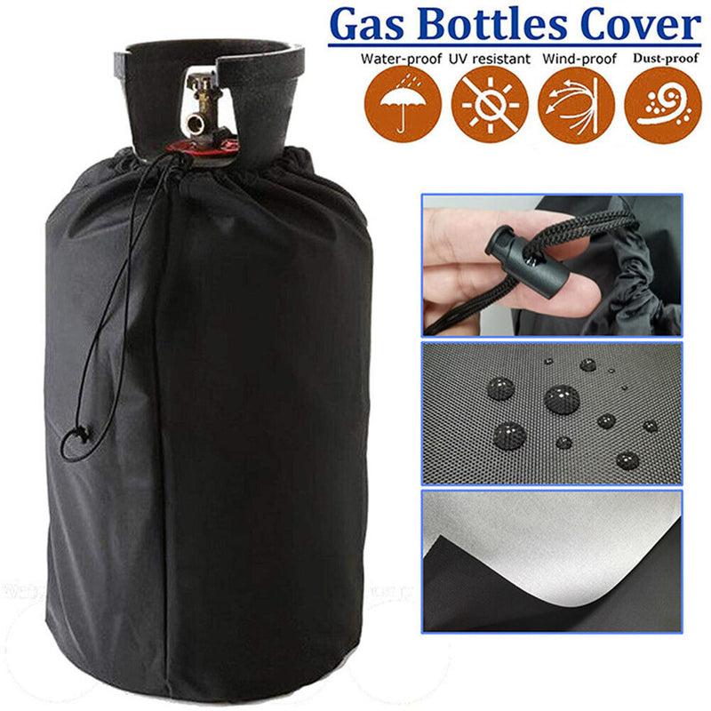 Gas Bottle Lid Oxford Cloth Camping Drawstring Propane Tank Lid Waterproof