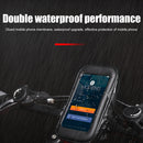 Waterproof MTB Bike Bag Front Top Tube Touch Screen Mobile Phone Holder Cas
