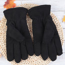 Cycling Men Fleece Gloves Winter Warm Ski Snowboard Motorcycle Full Finger Gl