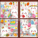 Easter Decals - Window Stickers Clings Easter Holiday Party Supplies 9 Sheets