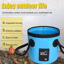 20L Portable Folding Bucket Outdoor Fishing Car Wash Water Storage (Blue)
