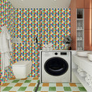 Retro Floor Tiles Wall Stickers Self-adhesive Decals for Kitchen (MSC062) Newly