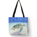 Sea turtlePrinted Shoulder Shopping Bag Casual Large Tote Handbag (40*40cm)
