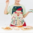 Kitchen Linen Apron Merry Christmas Home Restaurant Cooking Baking Bibs