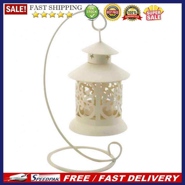 Hollow Candle Holder Candlestick Tealight Hanging Lantern Bird Cage Home Decor