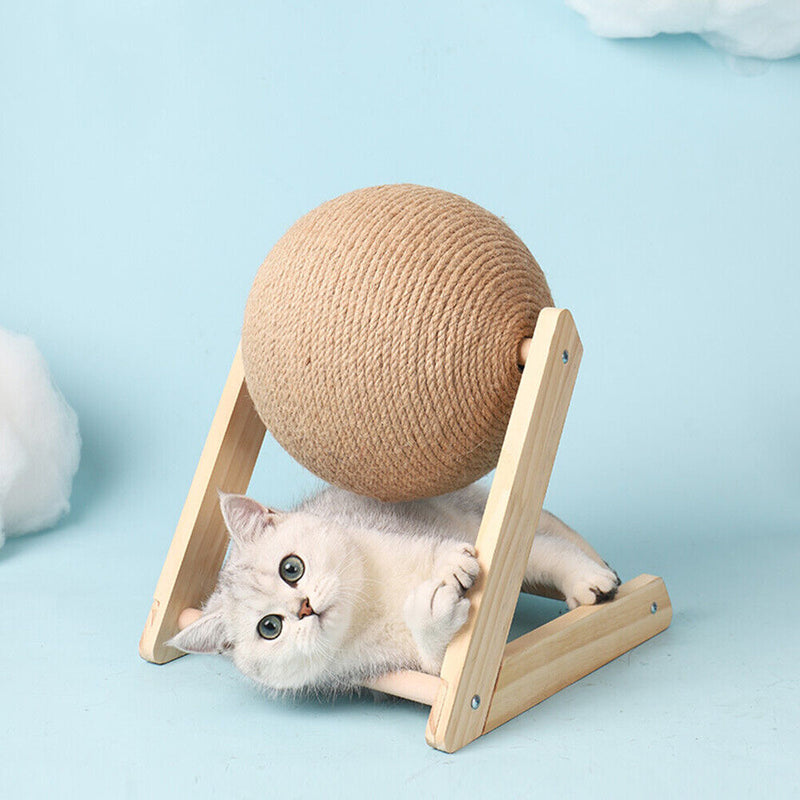 Cat Scratching Ball Toys Kitten Sisal Rope Balls Board Grinding Paws Care