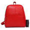 Korean Casual Backpack Women PU Leather Bag Shoulder Bag Girls Handbag(Red)