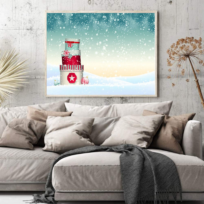 Snowfield Oil Paint By Numbers Hand Painted Wall Art Craft Home Decoration Gifts