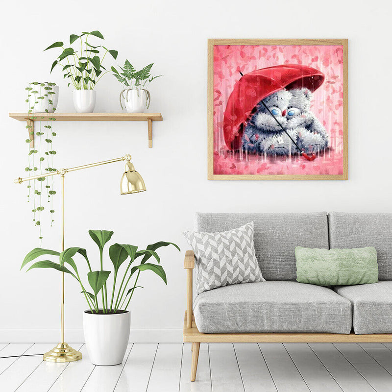 5D DIY Full Drill Diamond Painting 2 Bears Cross Stitch Embroidery Mosaic Newly