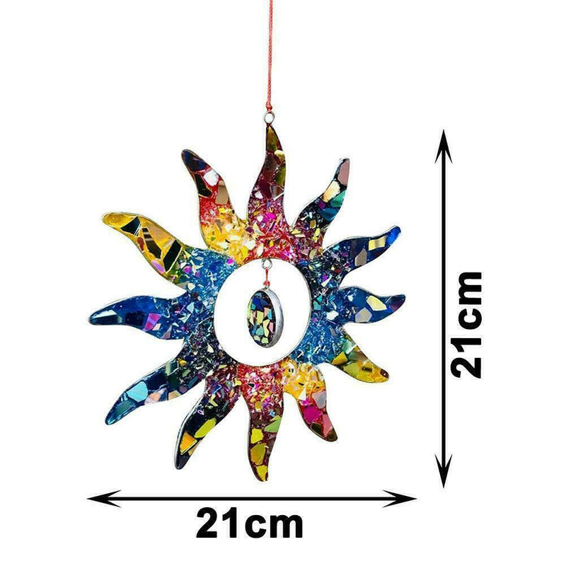 Unique Sun Home Garden Yard Decoration Rainbow Sun Hanging Pendant H0X5