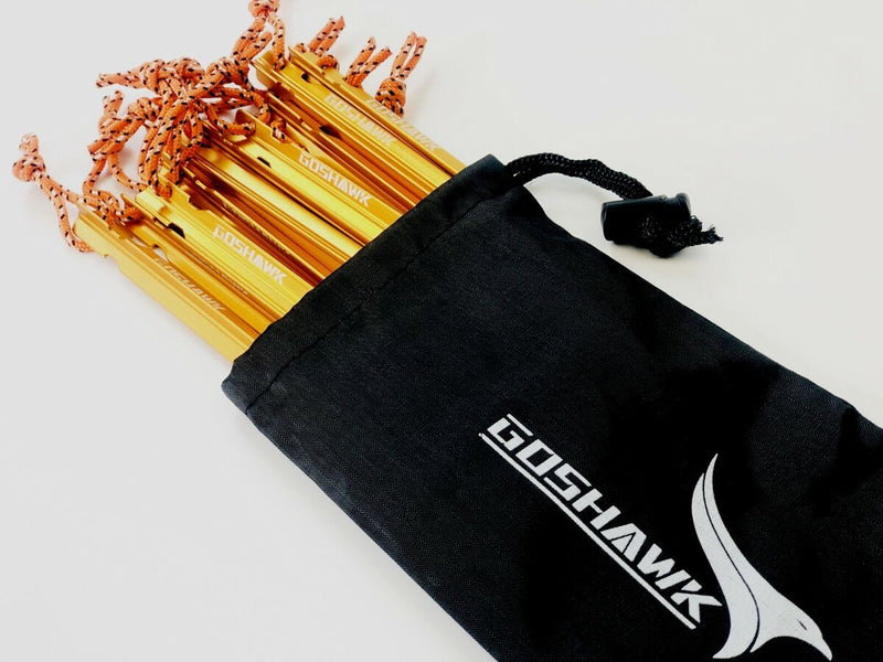 Goshawk 10 Pcs 18cm Aluminum Alloy Outdoor Camping Trip Tent Peg Ground Nail