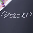 Silicone Clear Rubber Stamp + Metal Cutting Dies Stencil Frame Scrapbook DIY-17135