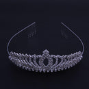 Bride Crystal Crown Heart-Shaped Headdress Romatic Elegant Luxury Jewelry