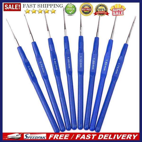 8pcs Small Crochet Hooks Needles Stitches Knitting Craft Case Crochet Set