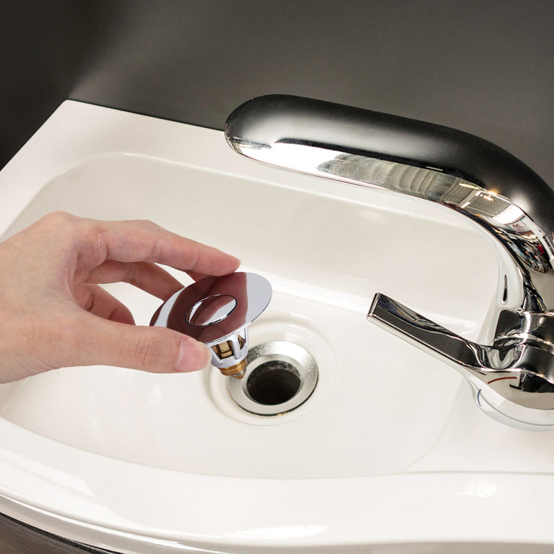 Universal Drain Filter 1.1 - 1.34 inch Push Drain Plug Strainer Kit (One) Newly