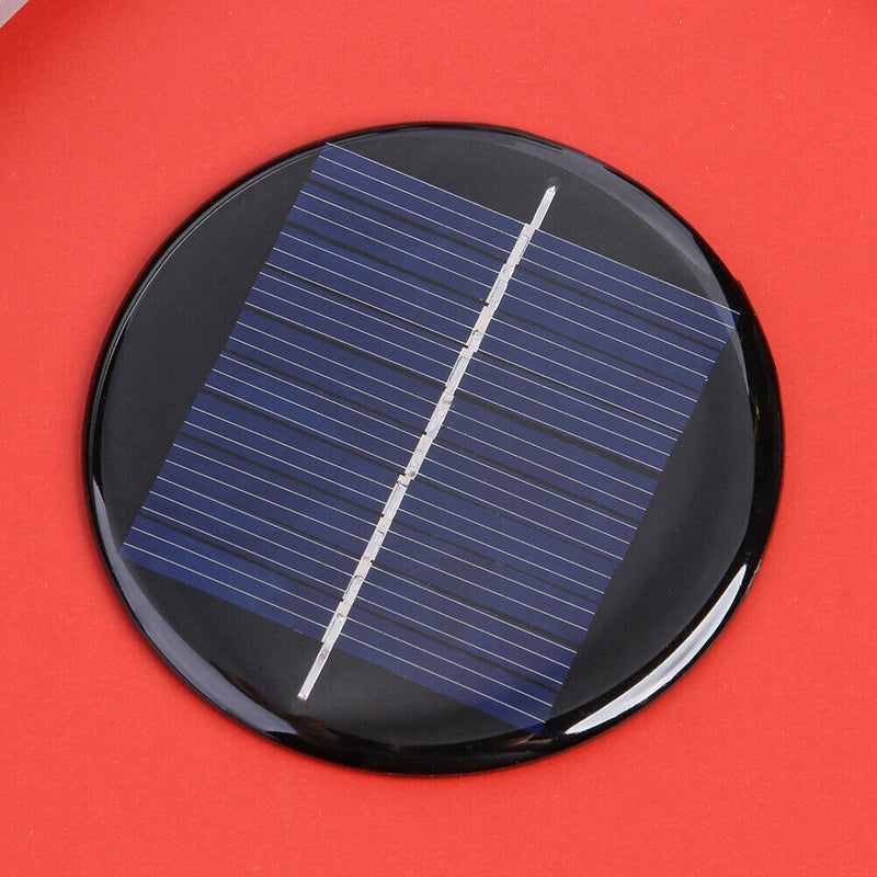 1x 0.28W 5V Round Solar Panel DIY Battery Chargers Solar System Board  Newly