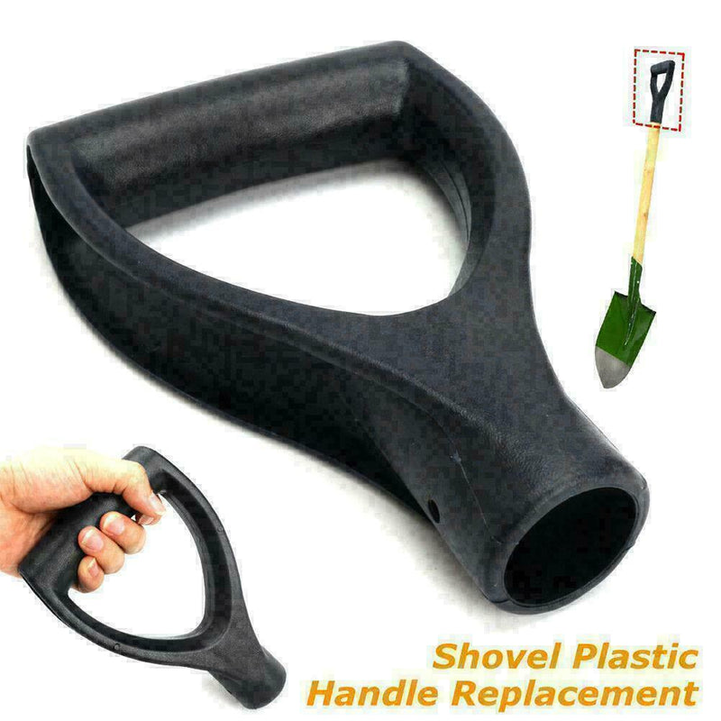 1*Black Plastic Shovel Replacement D-Grip Spade Handle V7X2 Garden Top- D8A6