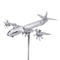 Aircraft Modeling Metal Windmill Garden Sculpture Home Decors for Yard Garden