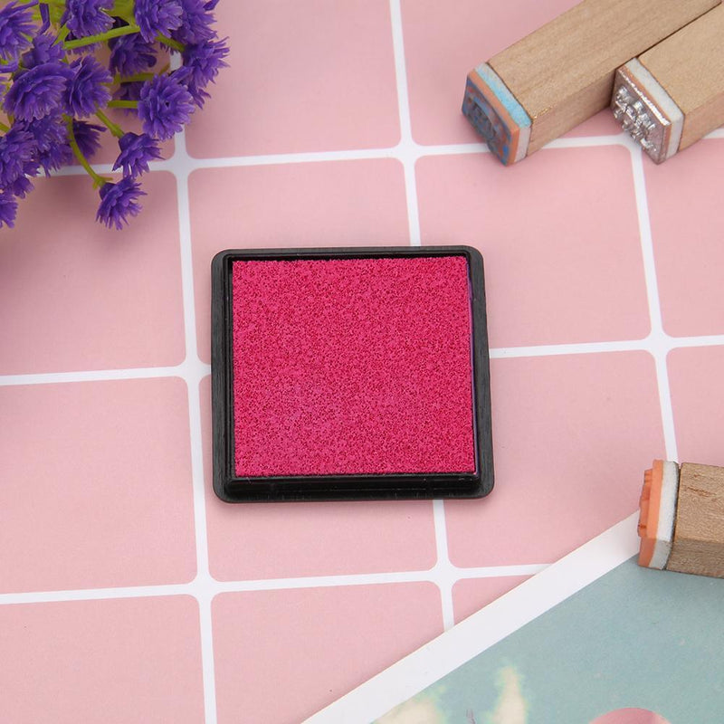 Fingerprint Square Inkpad for DIY Scrapbook Card Paper Craft Stamp (Rose) Newly