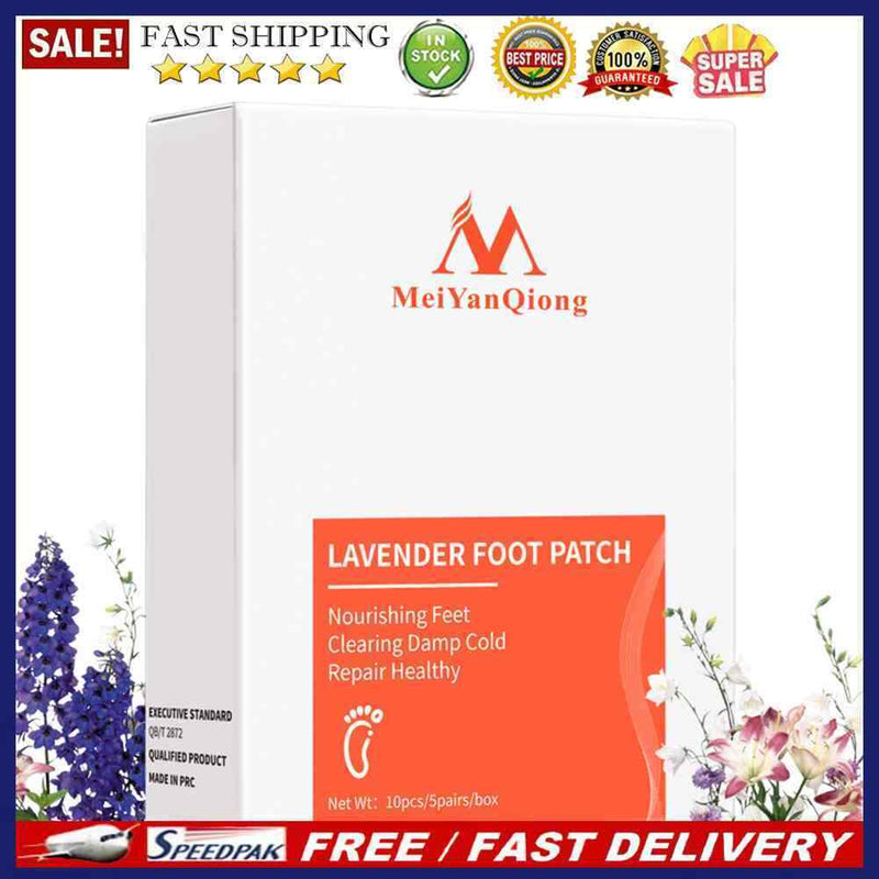 Anti-edema Lavender Foot Pad Stress Relieve Feet Treatment Body Toxins Clea