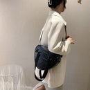 Fashion Women Messenger Bag Love Shaped PU Handbag Street Travel Shoulder Packs