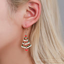 Snowflakes Ornaments Earring Maw Ear Stud Eardrop Christmas Tree Earrings