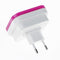 Mini LED Light Sensor Control Night Light Square Bedroom Lamp (EU Rose Red)