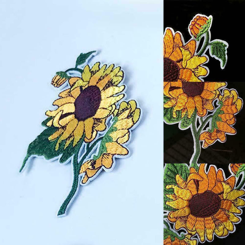Sunflower Patch Cloth Bag Stickerei Applique Aufkleber X9I2 F0U9