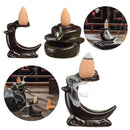Ornament Home Decor Ceramic Incense Burner Backflow Censer Fragrance Lamp