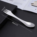 Camping Portable Tableware Cutlery Tool Fork 3 in 1 Stainless Steel Spoon