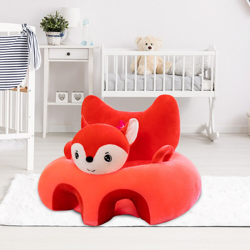 Cute Baby Sofa Cover Learning to Sit Seat Feeding Chair Case N/Cotton (B) Newly
