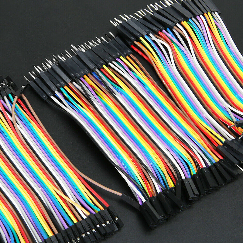 120pcs  Color Ribbon Line Breadboard Dupont Cable Jump 10cm Jumper Wire Newly