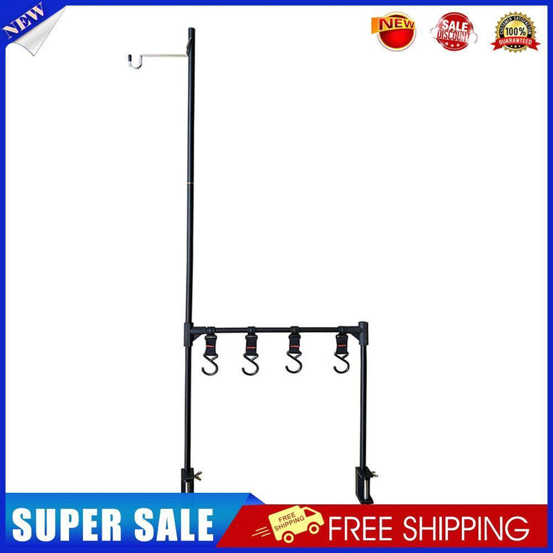 Camping Desktop Storage Racks BBQ Picnic Hanging Table Shelf Lamp Stand (C)