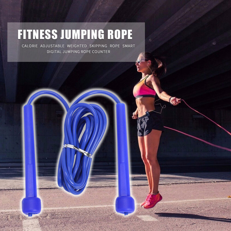 PVC Jump Rope Adjustable Skipping Ropes Fitness Training Exercise Equipment