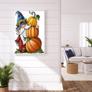 5D DIY Pumpkin Gnome Full Round Drill Diamond Painting Rhinestone Drawing Craft