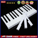 52Pcs White ABS Plastic Piano Keytops Kit with Fronts Replacement Key Tops