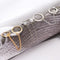 Women Men Party Jewelry Chain Rings Open Finger Rings Multi-layer Punk Rings