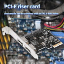PCI Express SATA3.0 Adapter Riser Desktop Computer PCI-E X1 Extender Card Part