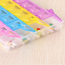 28 Small Compartment Pill Box 7 Day Medicine Storage Organizer Container Case