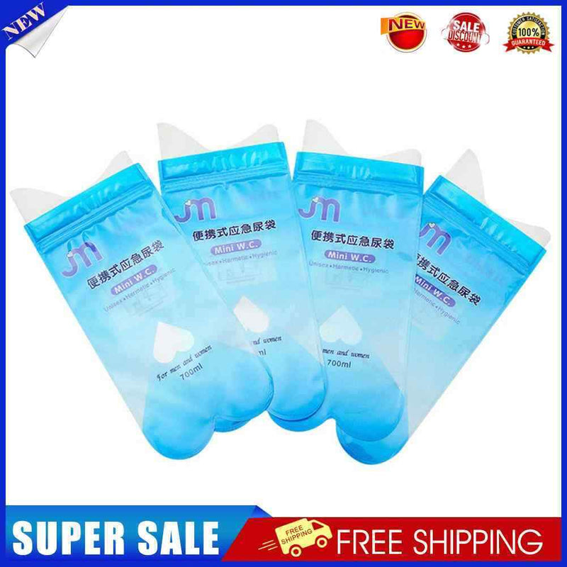 4pcs Disposable Urinal for Travel Traffic Jam Emergency Portable Pee Bags