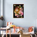 5D Diamond Painting Lantern Flower Full Square Drill Rhinestone DIY Wall Art